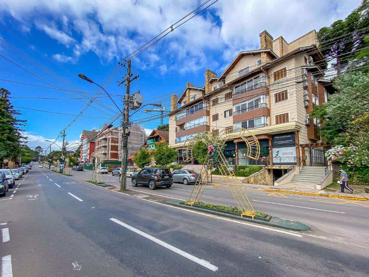 Flores Da Montanha 204C - Apto Borges De Medeiros Gramado 600 Metros Rua Coberta Lägenhet Exteriör bild